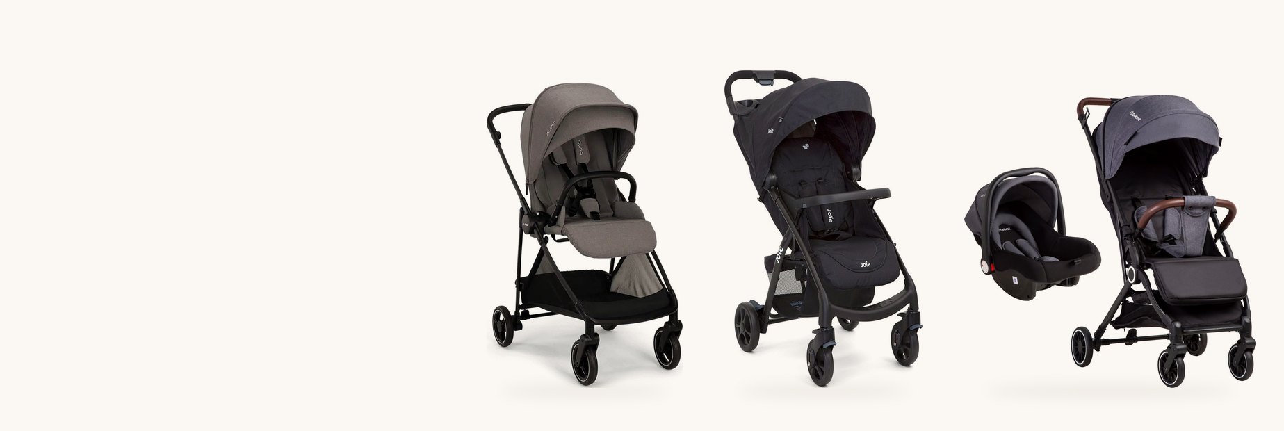 Carriolas, periqueras y accesorios originales de Nuna, Joie, Twistshake y Bebesit
