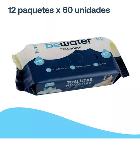 Toallitas Húmedas Be Water (12 paquetes)