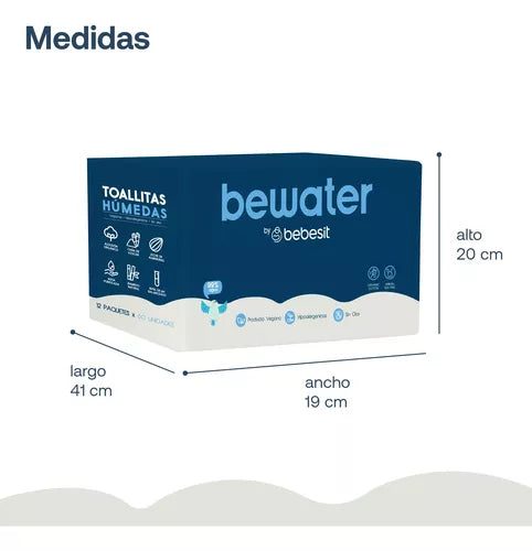 Toallitas Húmedas Be Water (12 paquetes)